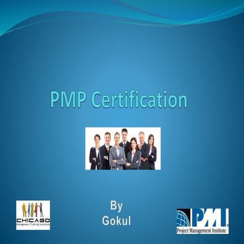 Pmp(project management professional ) presentation
