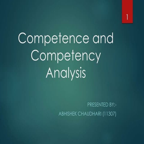 the difference between competence and competency   