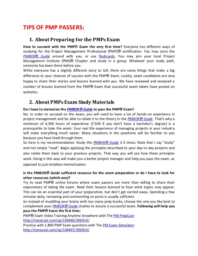 PMP Prüfungs-Guide