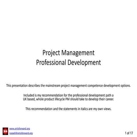 PM Professional Development | PDF