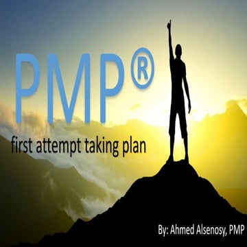 Pmp taking first attempt  public