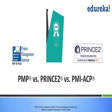 PMP vs Prince2 vs PMI-ACP