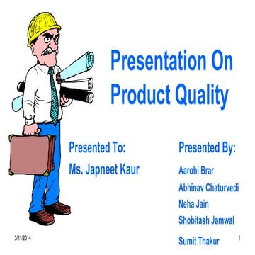 Product Quality