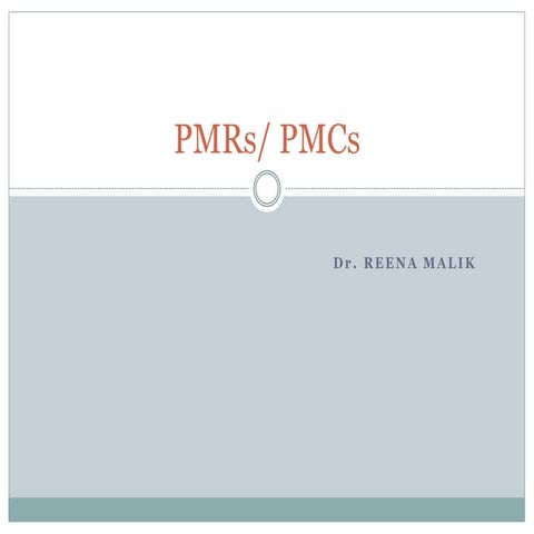 Post Marketing Requirements/Complaince: PMRs and PMCs