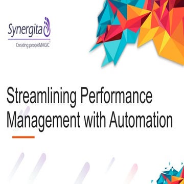 Streamlining Performance Management with Automation - Singapore Seminar
