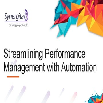 Streamlining Performance Management with Automation - Singapore Seminar