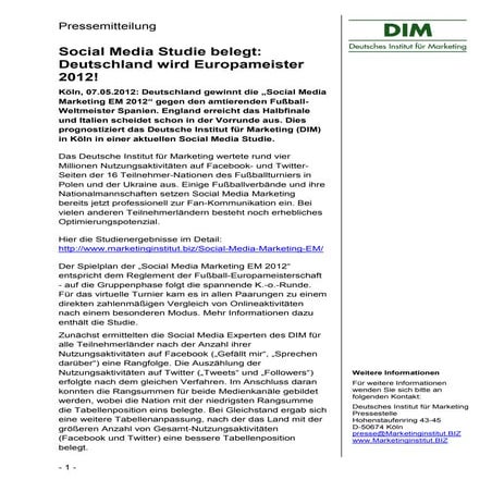Social Media Marketing EM 2012