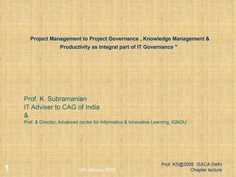 Pm To Proj Governance Km