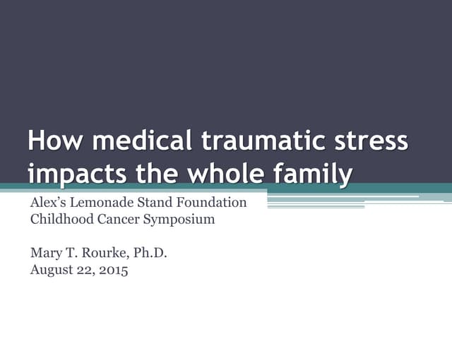 2015 Childhood Cancer Symposium - P...