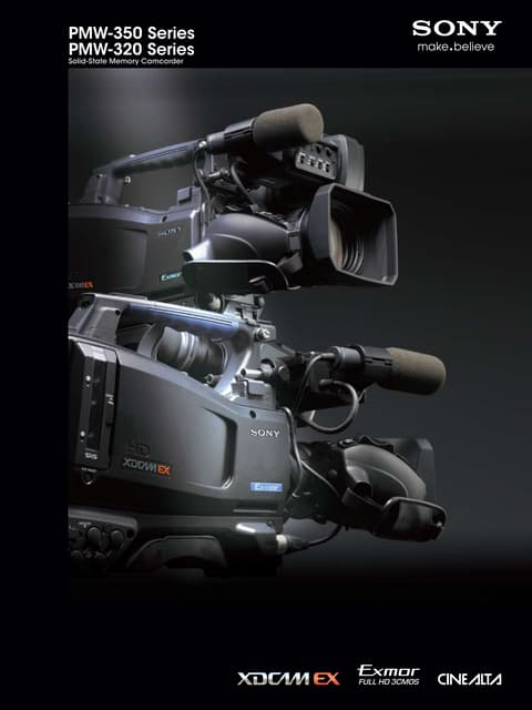 Sony Pmw 320k Operation Manual