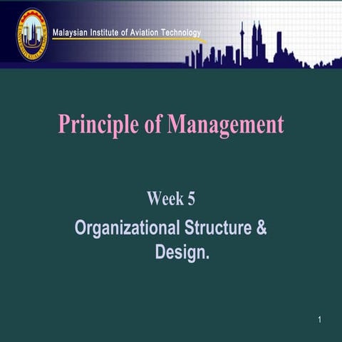 Pm wk 5   organisational structure
