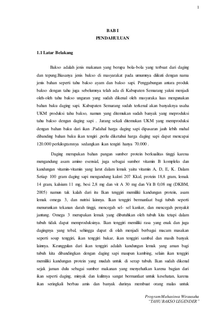 Pmw Produksi Tahu Bakso