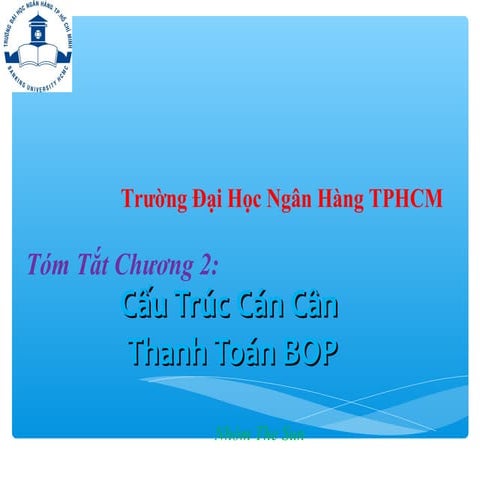 Căn bản về cán cân thanh toán quốc tế