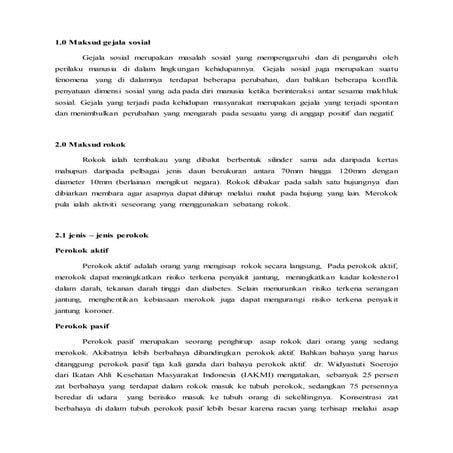 gejala rokok dikalangan pelajar