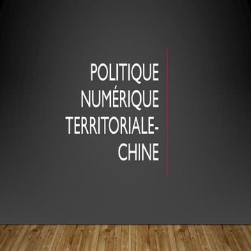 Politique numérique en chine