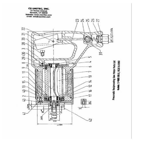 CS Unitec Pneumatic Reciprocating Saw: 5 6005 0010