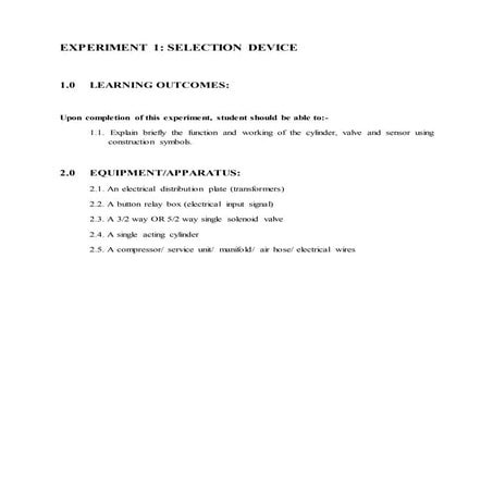 Lab pneumatic | PDF
