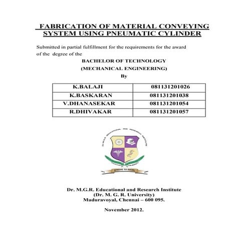 Pneumatic conveyor  snpt2012