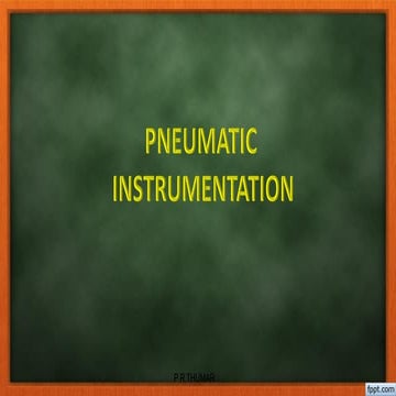 Pneumatic instrumentation | PDF