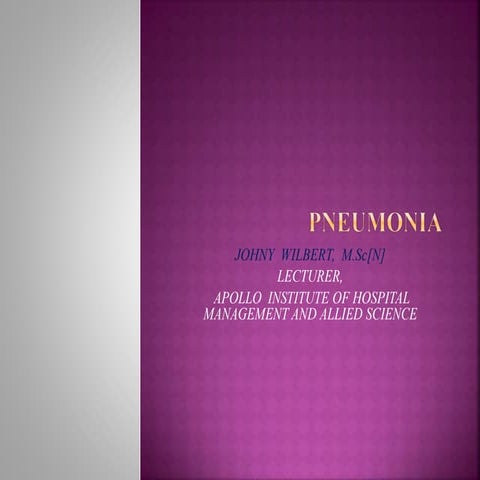 Pneumonia | PPTX