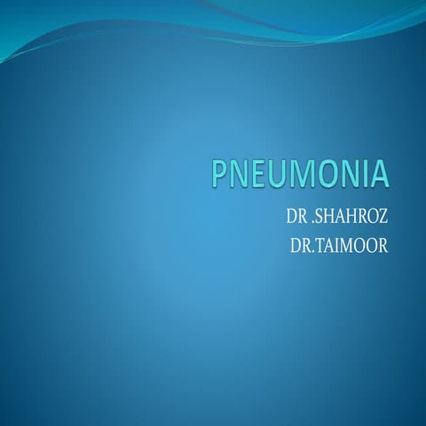 Lung ultrasound for diagnosis of pneumonia | PPTX