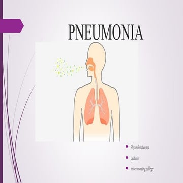 Pneumonia respiratory system disorder