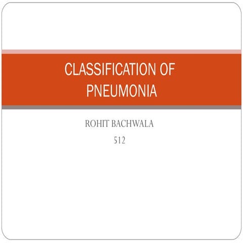 classification of pnemonia