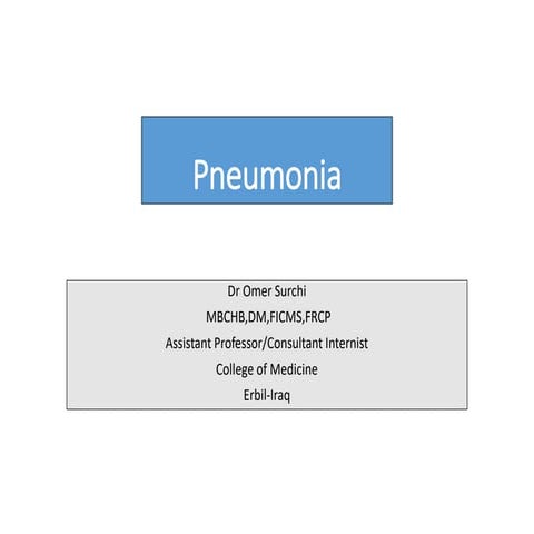 Pneumonia ( Classification,Types and causes,Diagnosis,Treatment ...