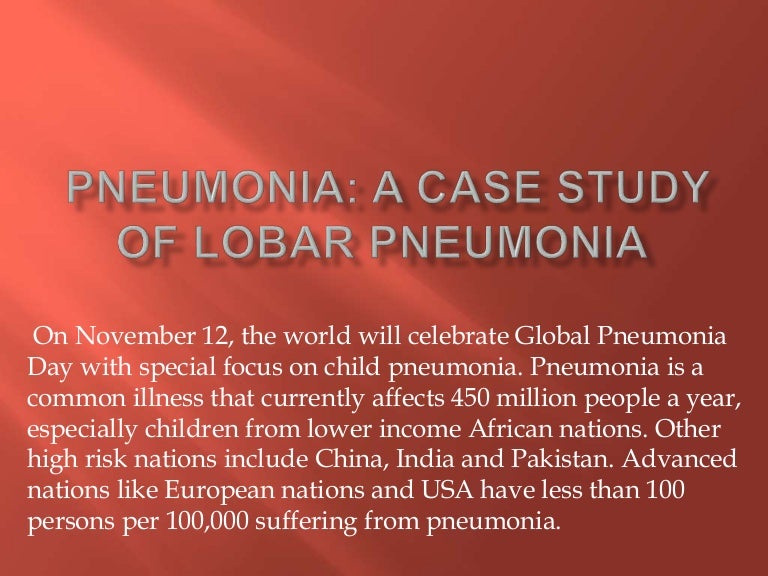 Presentation on pneumonia image
