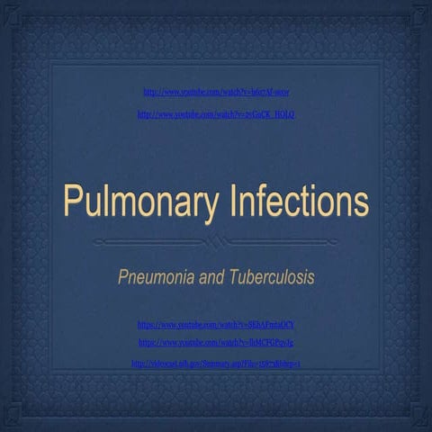 Pneumonia and tuberculosis 