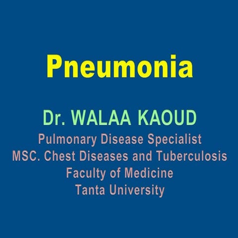 Pneumonia ( Classification,Types and causes,Diagnosis,Treatment Recovery and ...