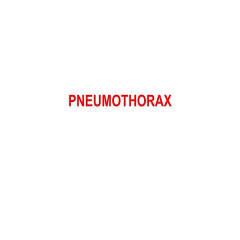 PNEUMOTHORAX IN CHEST XRAY INTERPRETATIONpptx
