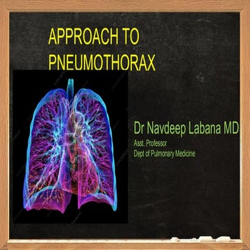 Respiratory System - Approach to Pneumothorax