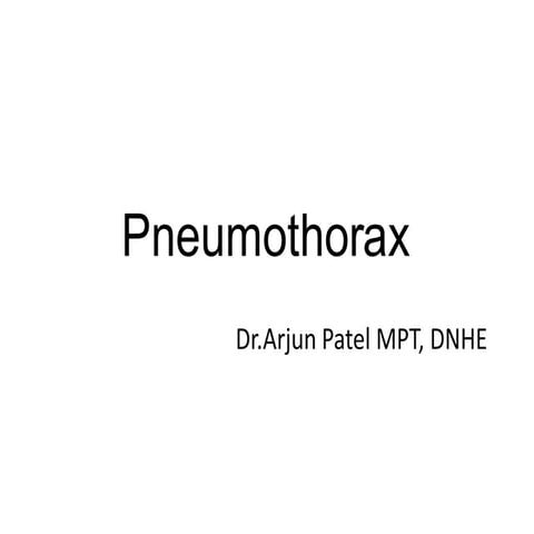 Pneumothorax 