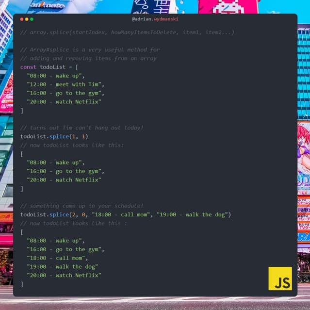 Array#splice in JavaScript | PDF