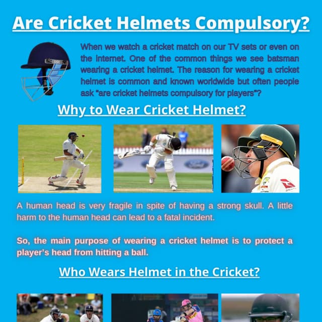 Are Cricket Helmets Compulsory? PDF