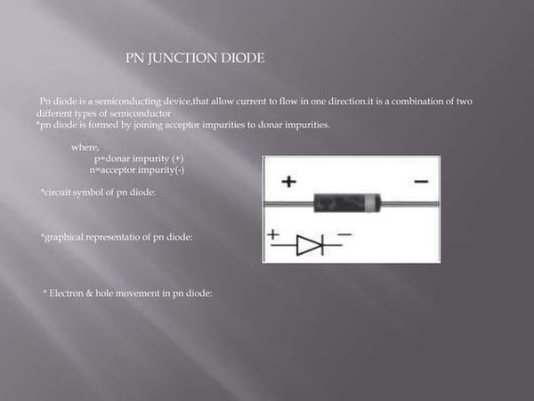 Pn Junction Diode Pn Junction Diode