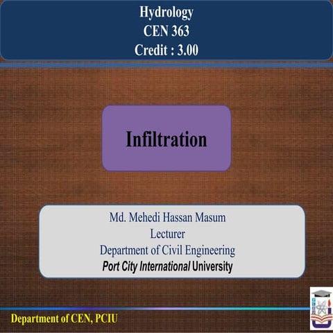 Unit 3 INFILTRATION | PPTX