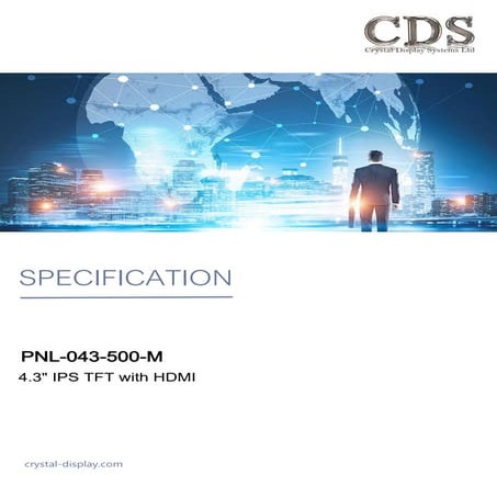 CDS PNL-043-500-M Small IPS TFT with HDMI