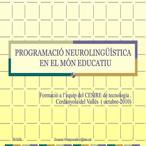 PNL en el món educatiu