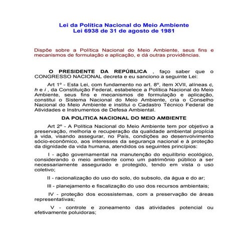 lei 6938 politica nacional do meio ambiente.pdf