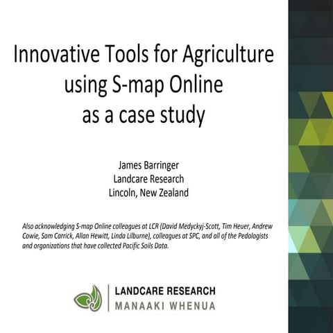 Pnp png workshop2016_innovative tools for agri s-map_lcr_barringer