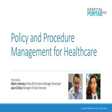 Policy and Procedure Management for Healthcare