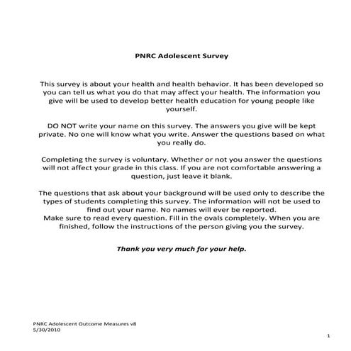 Pnrc adolescent survey v8 2
