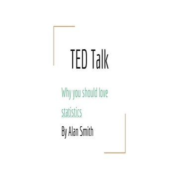 Why you should love statistics By Alan Smith