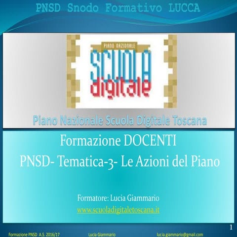PNSD DOCENTI Tem3 del 8-03-2017