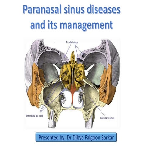 Paranasal sinus diseases and their management