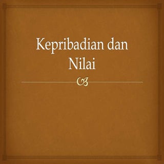 Perilaku Organisasi - Kepribadian d...