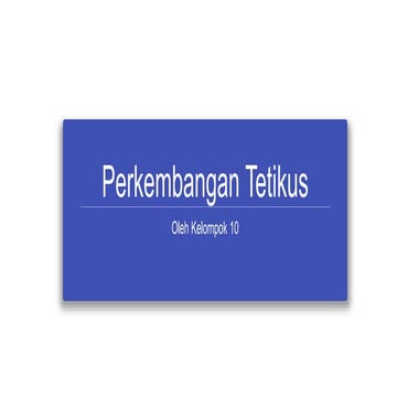 Perkembangan Tetikus (Mouse)