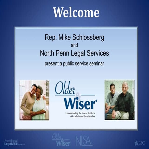 Older and Wiser Seminar: Power of Attorney and Living Will 